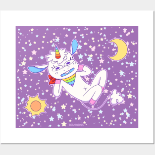 Space Gay🦄 (no bg) Posters and Art